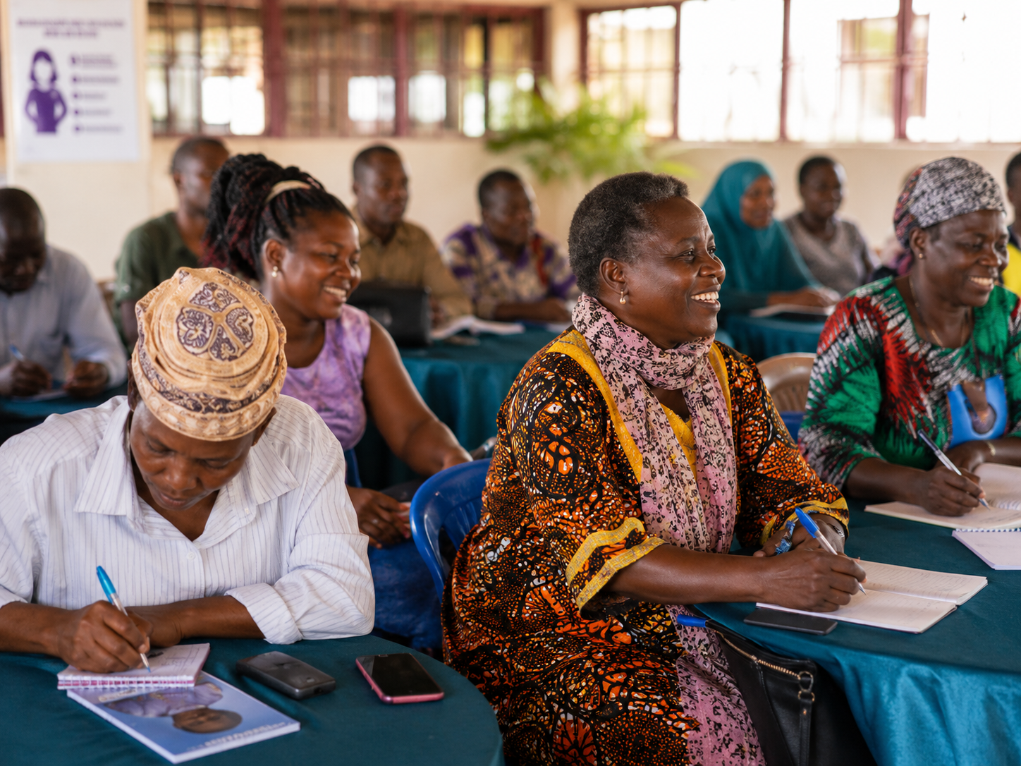 Woman participating in an empowerment initiative