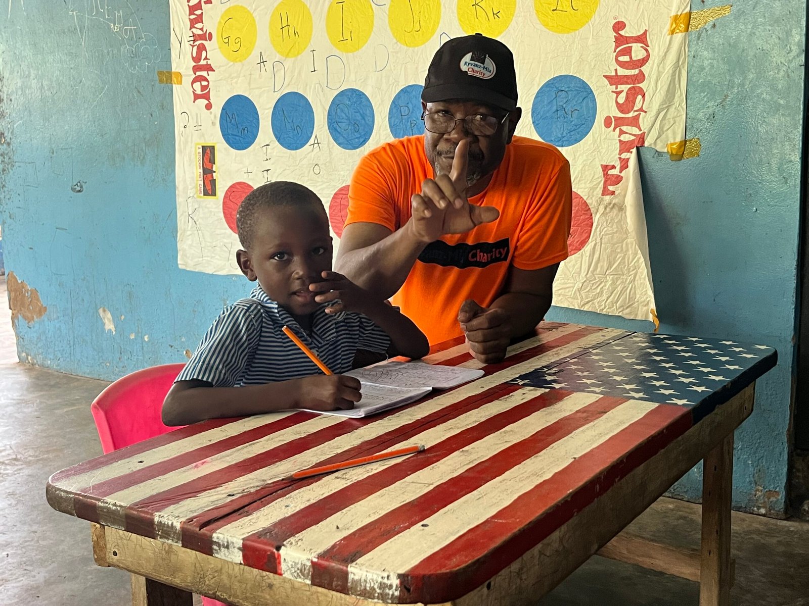 Group of children benefiting from educational opportunities