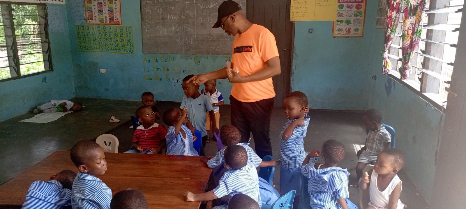 Woman participating in a community initiative