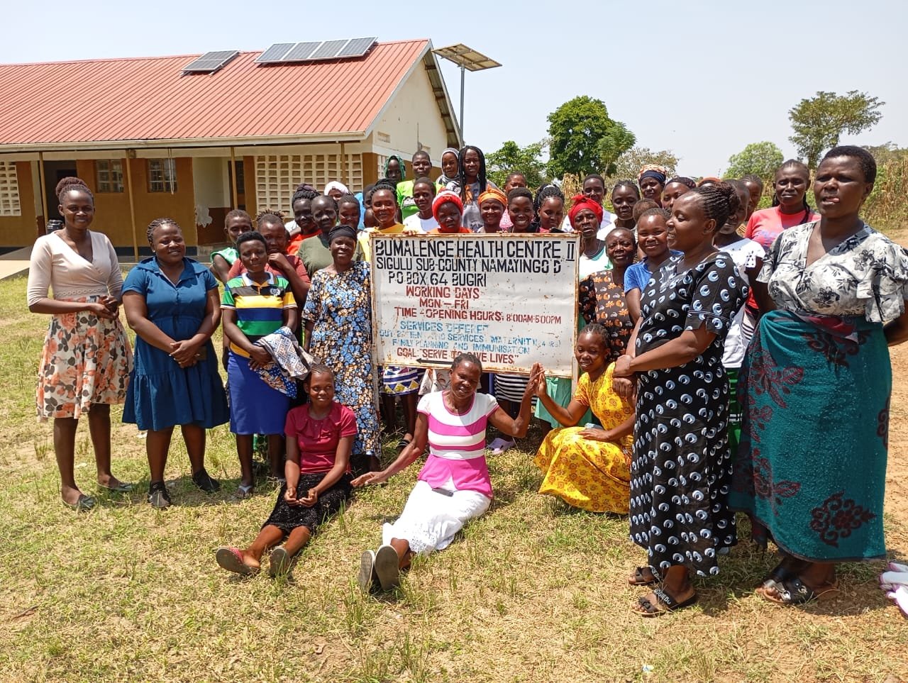 Women and community members at a gathering