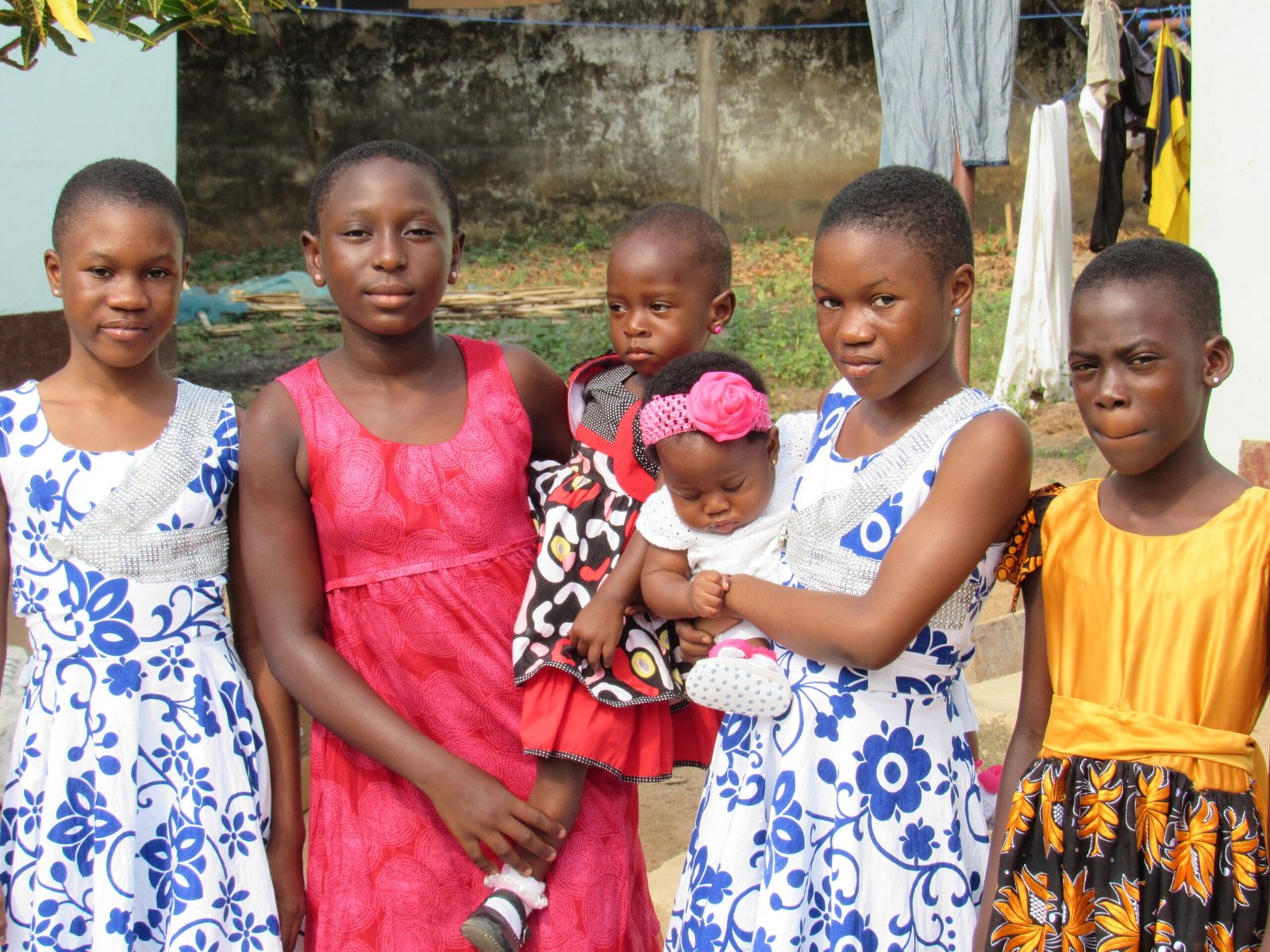 Children and supporters pictured together